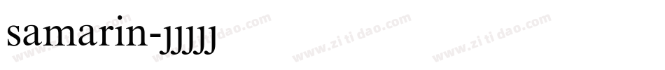 samarin字体转换