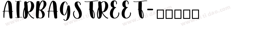 AIRBAGSTREET字体转换