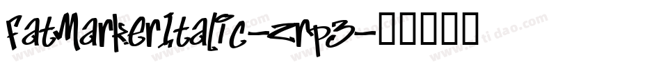 FatMarkerItalic-zrp3字体转换