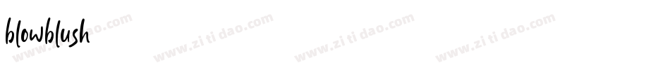 blowblush字体转换