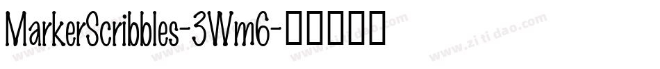 MarkerScribbles-3Wm6字体转换
