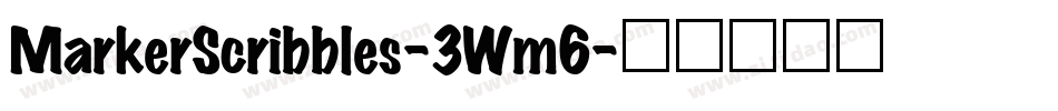 MarkerScribbles-3Wm6字体转换