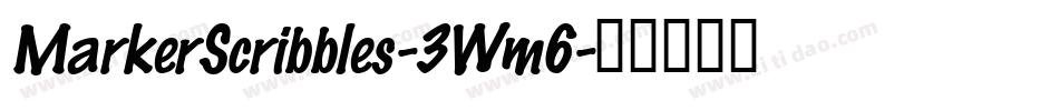 MarkerScribbles-3Wm6字体转换