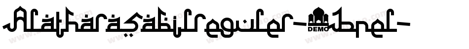 Alatharasabilreguler-4Bnel字体转换