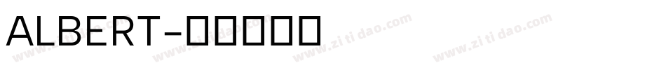 ALBERT字体转换