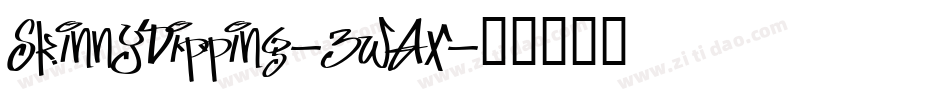 SkinnyDipping-3WAX字体转换
