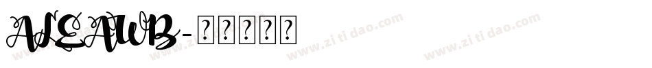 ALEAWB字体转换