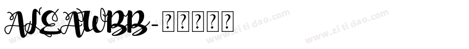 ALEAWBB字体转换