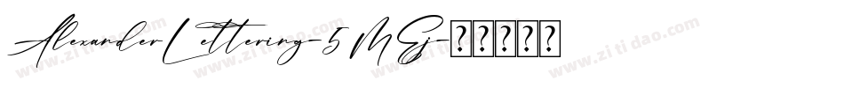 AlexanderLettering-5MEj字体转换
