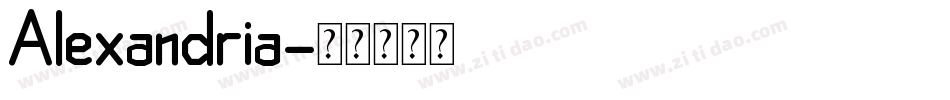 Alexandria字体转换