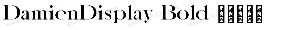 DamienDisplay-Bold字体转换