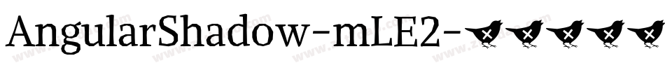AngularShadow-mLE2字体转换