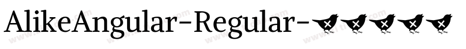 AlikeAngular-Regular字体转换