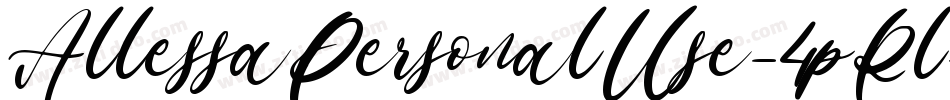AllessaPersonalUse-4pRl字体转换