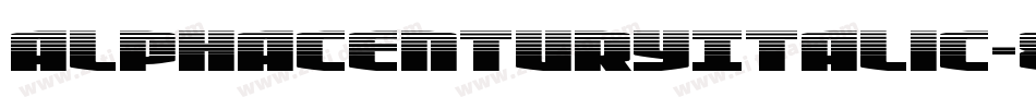 AlphaCenturyItalic-8MR7D字体转换