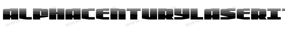 AlphaCenturyLaserItalic-RpA3M字体转换