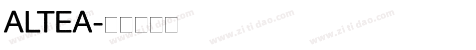 ALTEA字体转换