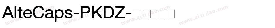AlteCaps-PKDZ字体转换