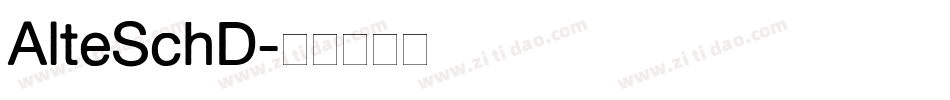 AlteSchD字体转换
