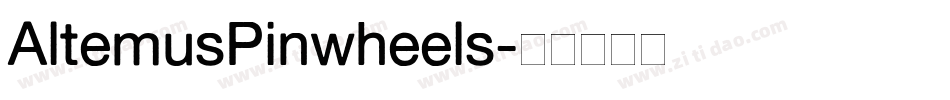 AltemusPinwheels字体转换