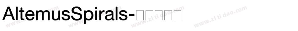 AltemusSpirals字体转换