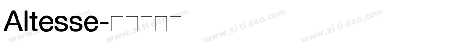 Altesse字体转换