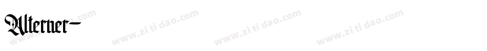 Alterner字体转换