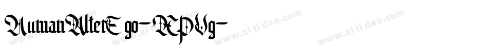 HumanAlterEgo-XPVg字体转换