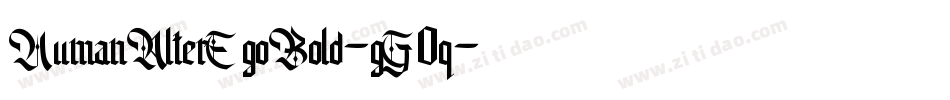 HumanAlterEgoBold-gG0q字体转换