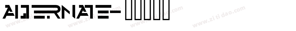 alternate字体转换
