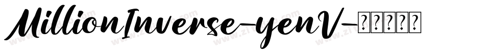 MillionInverse-yenV字体转换
