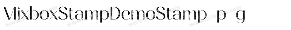 MixboxStampDemoStamp-p7g11字体转换 MixboxStampDemoStamp-p7g11字体转换