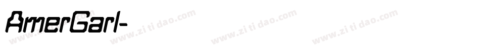 AmerGarI字体转换
