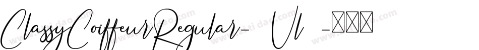 ClassyCoiffeurRegular-2Vl8字体转换