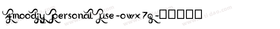 AmoodjyPersonalUse-owx7q字体转换