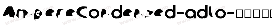 AmpereCondensed-adlo字体转换