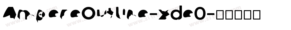 AmpereOutline-xde0字体转换