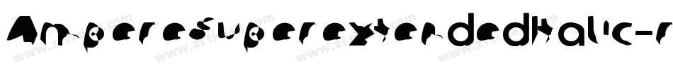 AmpereSuperextendedItalic-rKj8字体转换