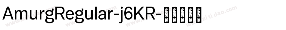 AmurgRegular-j6KR字体转换