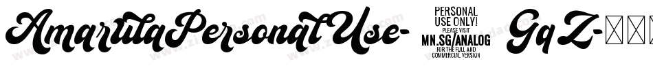 AmarulaPersonalUse-3GqZ字体转换