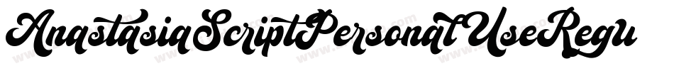AnastasiaScriptPersonalUseRegular-KDVA字体转换