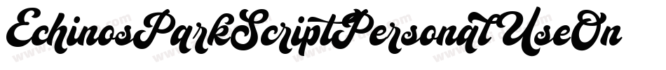 EchinosParkScriptPersonalUseOnly-mpM9字体转换 EchinosParkScriptPersonalUseOnly-mpM9字体转换
