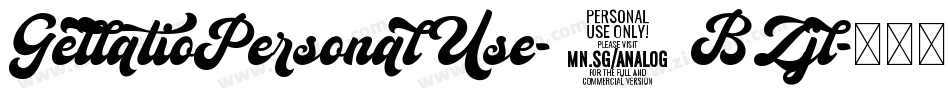 GellatioPersonalUse-4BZjl字体转换