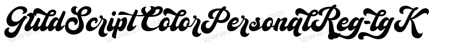 GuldScriptColorPersonalReg-lgKLD字体转换