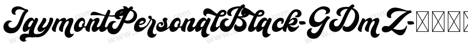 JaymontPersonalBlack-GDmZ字体转换