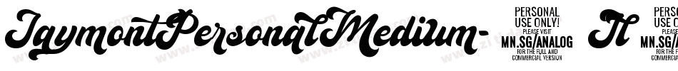 JaymontPersonalMedium-9Jl0字体转换