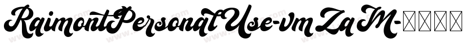 RaimontPersonalUse-vmZaM字体转换