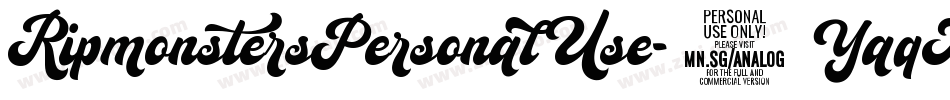 RipmonstersPersonalUse-6YaqA字体转换