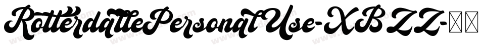 RotterdallePersonalUse-XBZZ字体转换