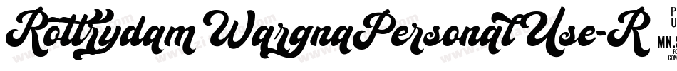 RottrydamWargnaPersonalUse-R6av字体转换
